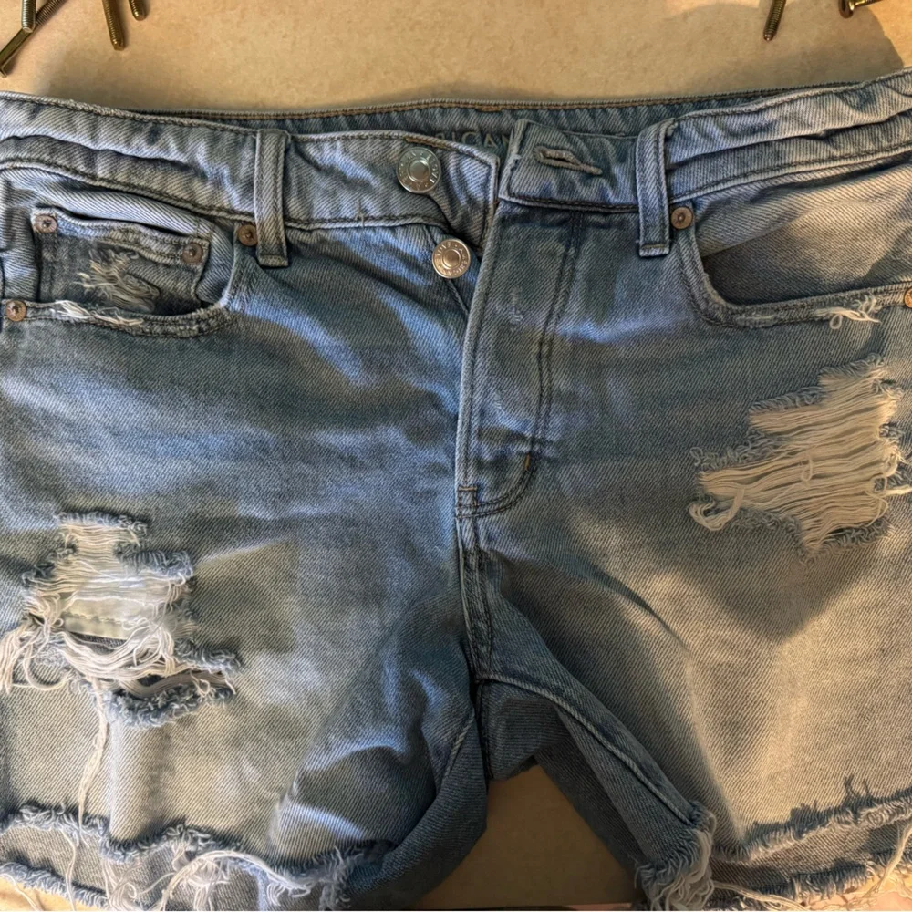 All American eagle jean shorts!